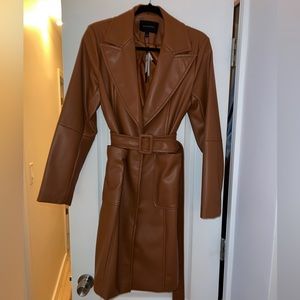 Banana Republic Vegan Leather Trench Coat
